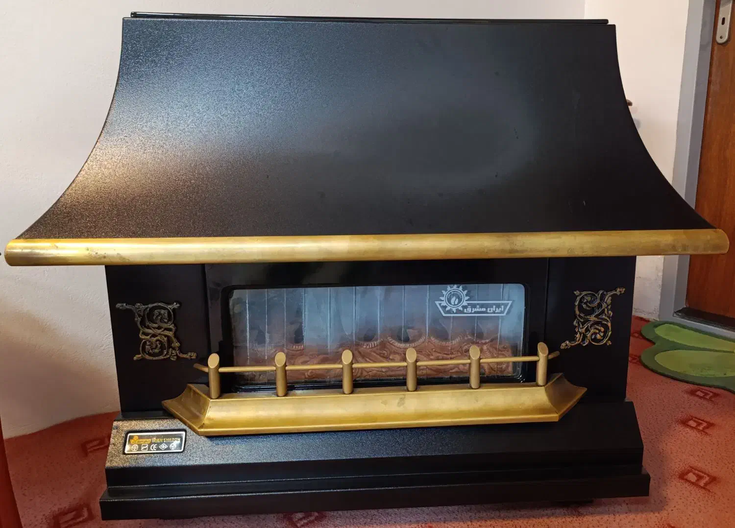 بخاری طرح شومینه|بخاری، هیتر، شومینه|نشتارود, |دیوار