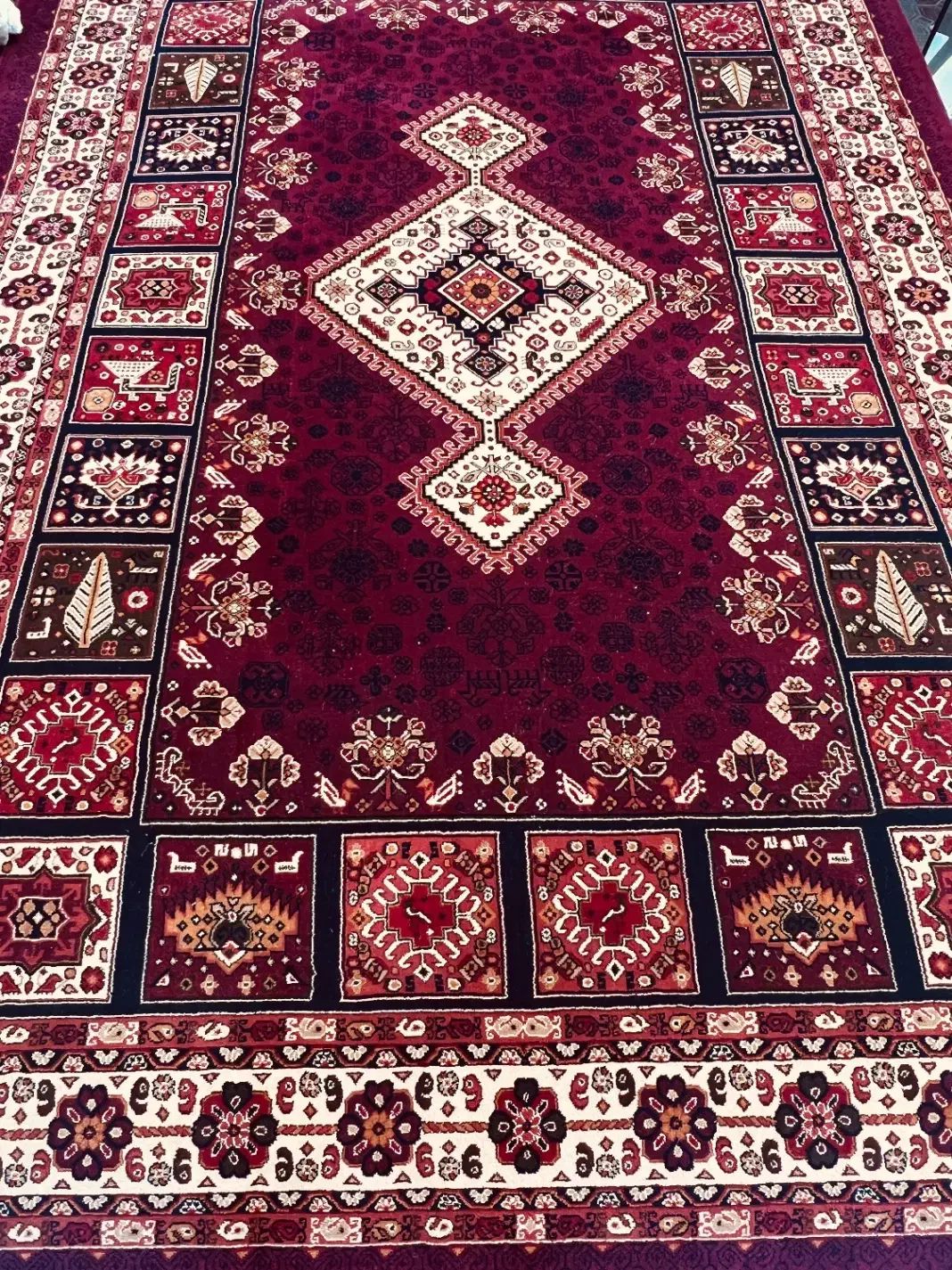 بورس قالیچه طرح بلوچ ۷۰۰ شانه|فرش|نیشابور, محله میدان باغات|دیوار