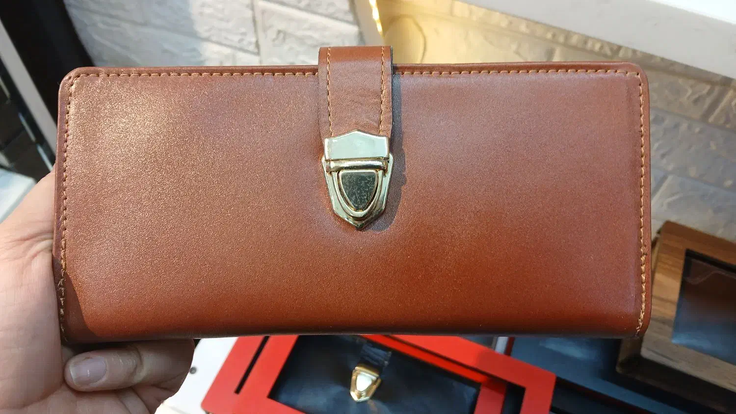 کیف پول مجلسی چرم طبیعی|کیف، کفش، کمربند|اندیشه, اندیشه فاز ۴|دیوار