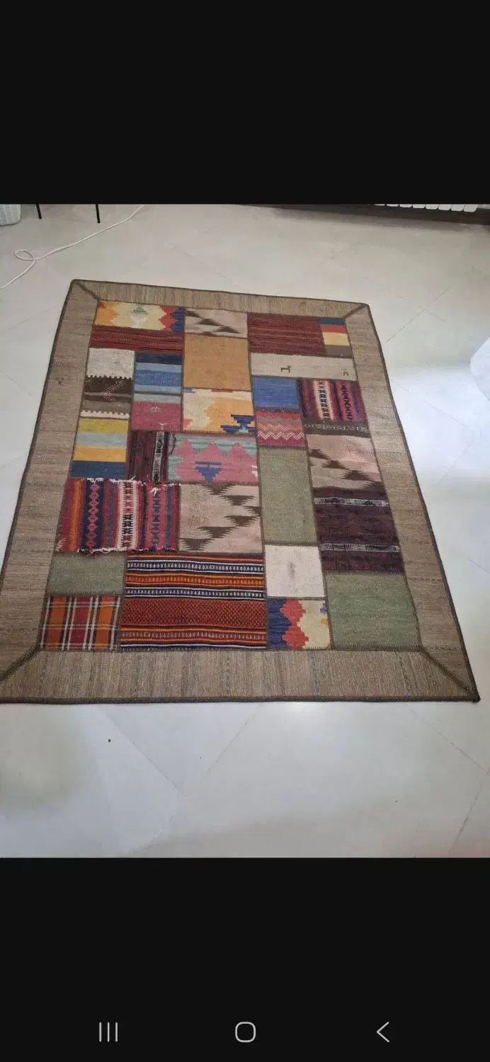 گلیم فرش تکه ای ایل قشقایی شیراز|فرش|تهران, شهرک خرازی|دیوار