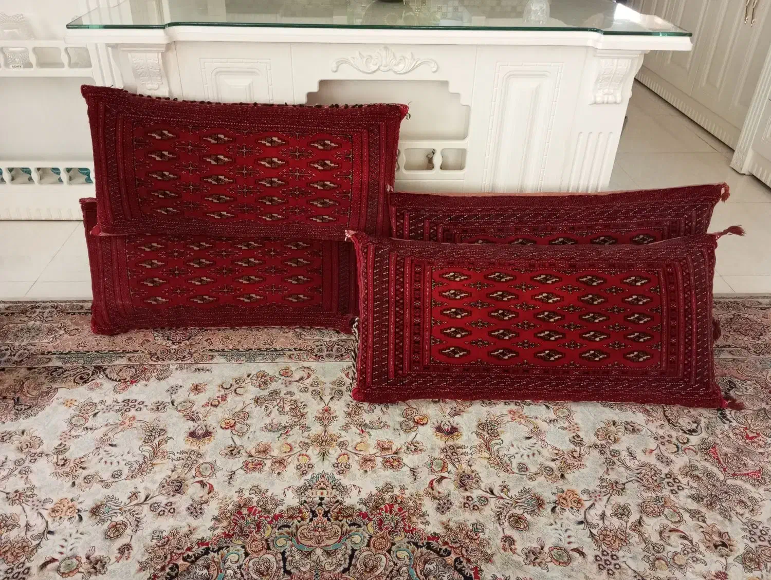 پشتی ترکمن اصل دستباف|پشتی|گلبهار, شهر جدید گلبهار|دیوار