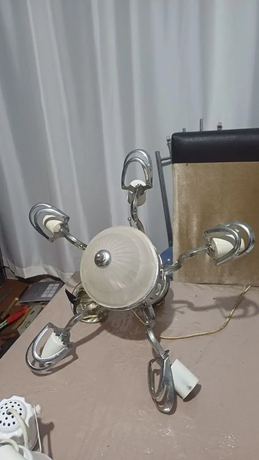 لوستر ۵ شاخه|لوستر و چراغ آویز|تبریز, |دیوار