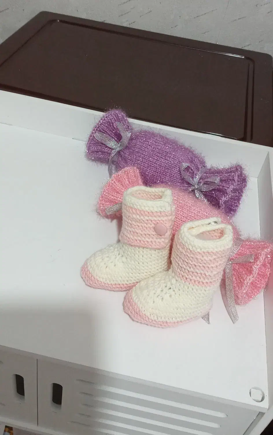 کفش بافتنی|کفش و لباس بچه|اصفهان, باغ زرشک|دیوار