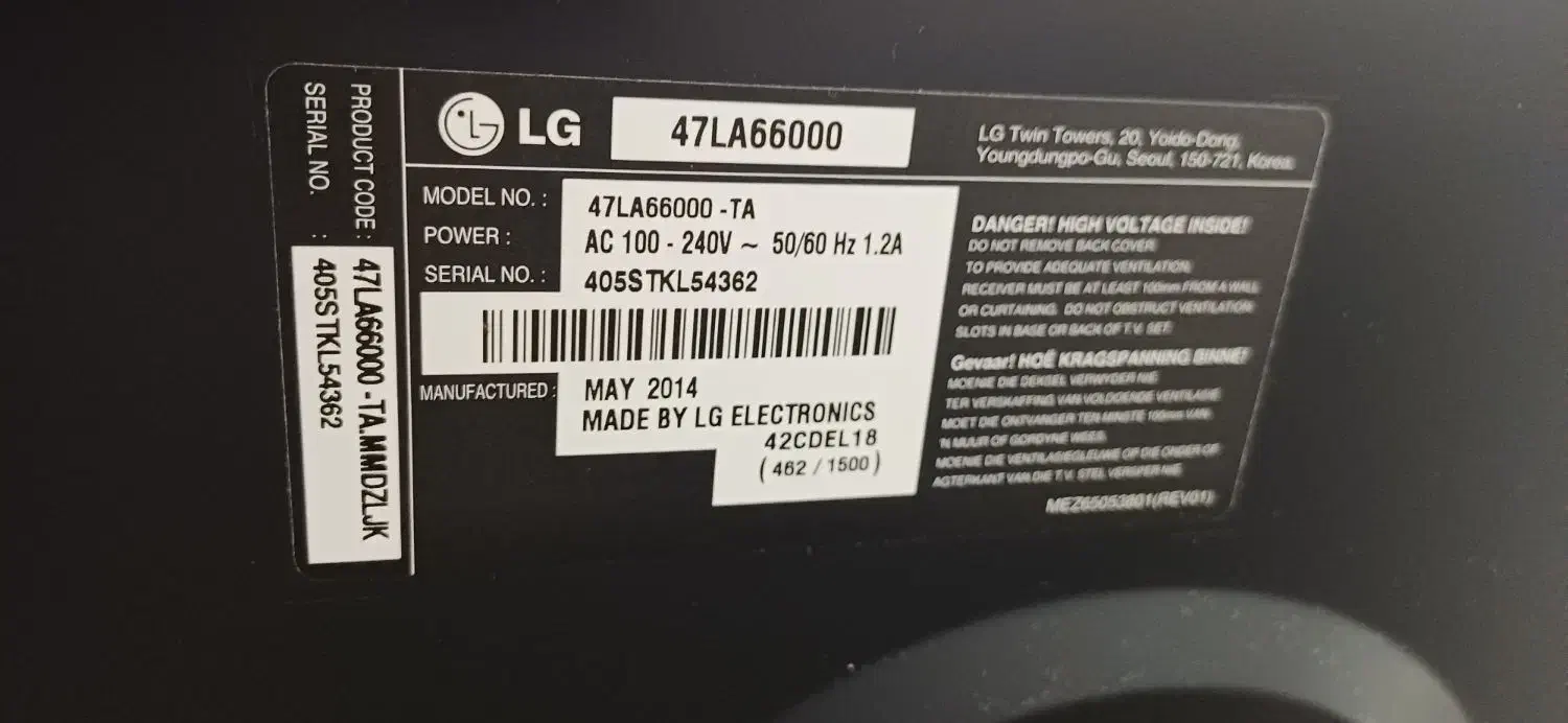 فروش TV ال جی 47 اسمارت در حد نو|تلویزیون و پروژکتور|بروجرد, |دیوار