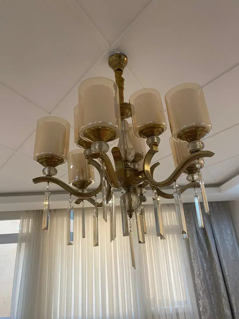 لوستر برنجی|لوستر و چراغ آویز|تهران, منیریه|دیوار