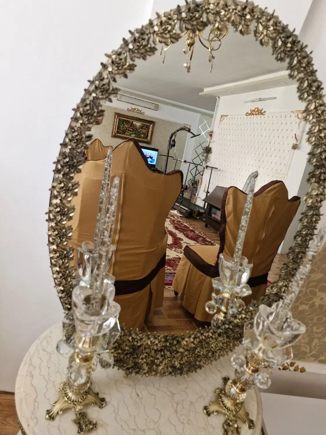 اینه شمعدان برنز|آینه|زنجان, |دیوار