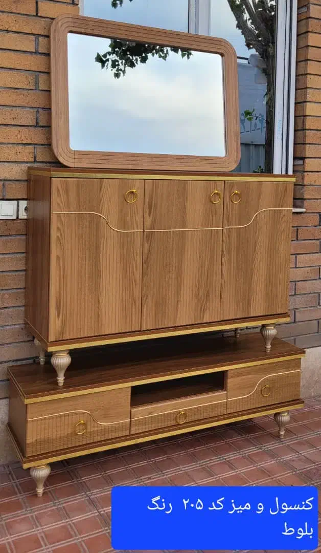 آیینه کنسول و میز تلوزیون|بوفه، ویترین، کنسول|یزد, |دیوار
