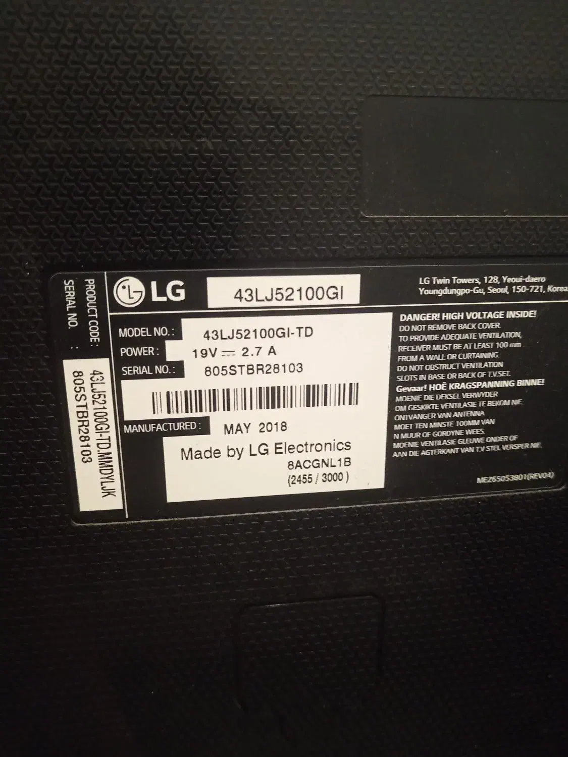 تلویزیون LG|تلویزیون و پروژکتور|فردیس, شهرک ناز|دیوار