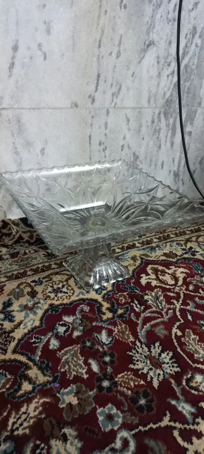 دو عدد ظرف میوه خوری شیشه ای|حراج|بروجرد, |دیوار