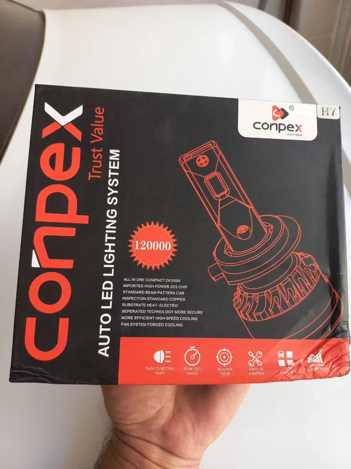 لامپ هدلایت زنون ۵۵ وات مخصوص سمند نور پایین پایه7|قطعات یدکی و لوازم جانبی|مرودشت, مختارآباد|دیوار