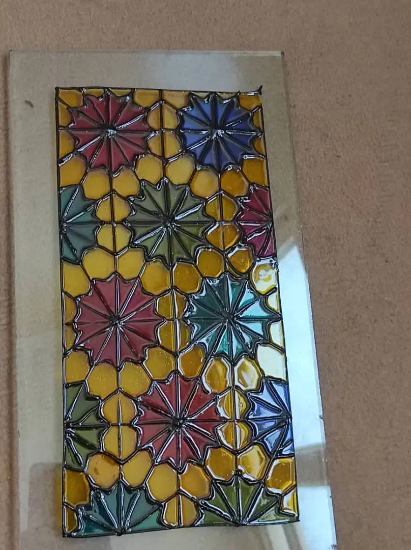طراحی ویترای روی شیشه های ساختمانی، اینه|صنایع دستی و سایر لوازم تزئینی|شیراز, منطقه هوایی شهید دوران|دیوار