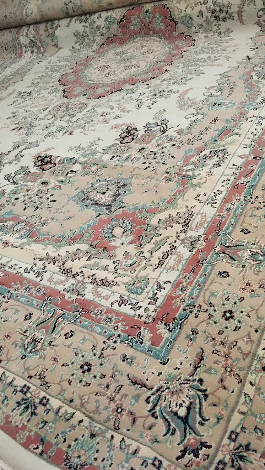 ۲ تخته قالی ۹ متری جفت در حد نو|فرش|بجنورد, |دیوار