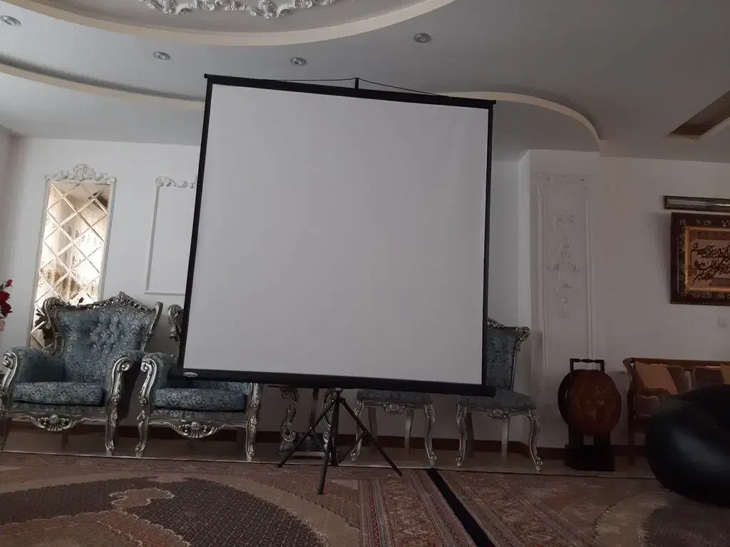 پرده نمایش پایه دار ۱۸۰ در ۱۸۰|تلویزیون و پروژکتور|گلستان (تهران), |دیوار