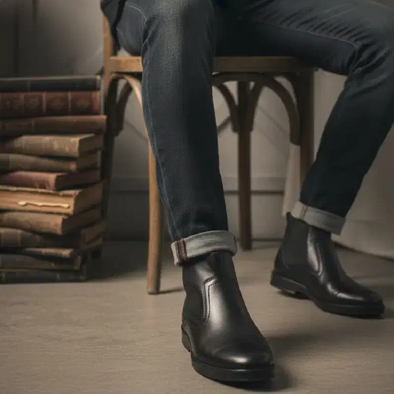 پکیج کاپشن Artim نیم بوت مردانه مشکی مدل Rad|لباس|رشت, منظریه|دیوار