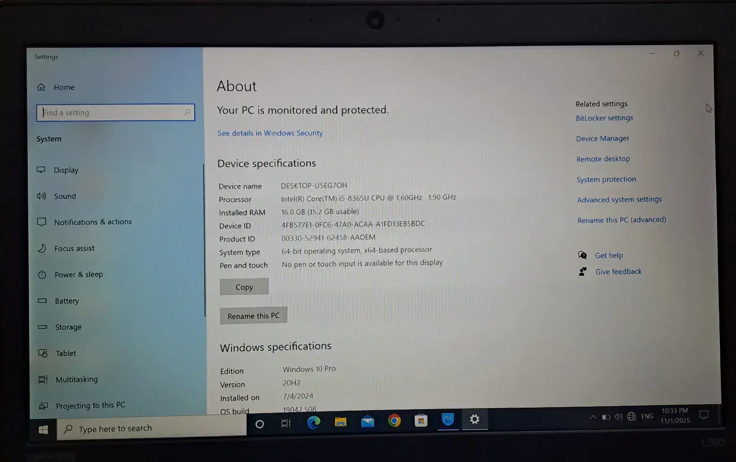 لپتاپ Core i5 نسل هشتم - 16 گیگ رم -|رایانه همراه|چابهار, |دیوار