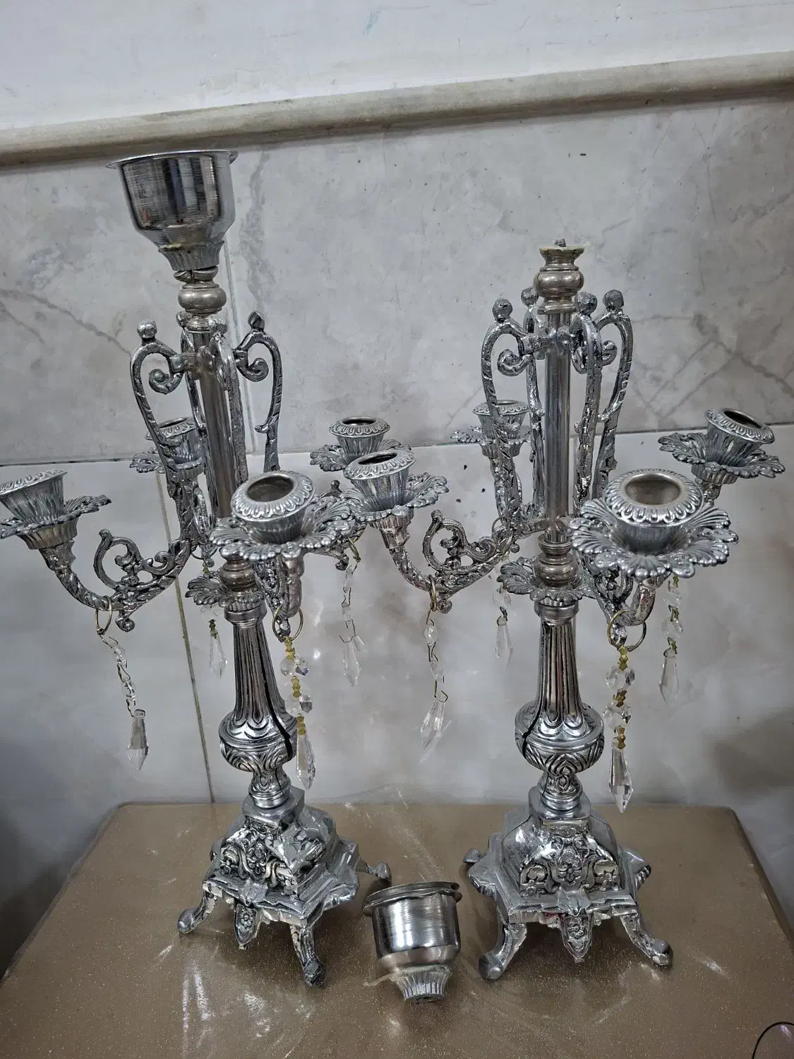 شمع دان برنز|صنایع دستی و سایر لوازم تزئینی|قم, شهر قائم|دیوار