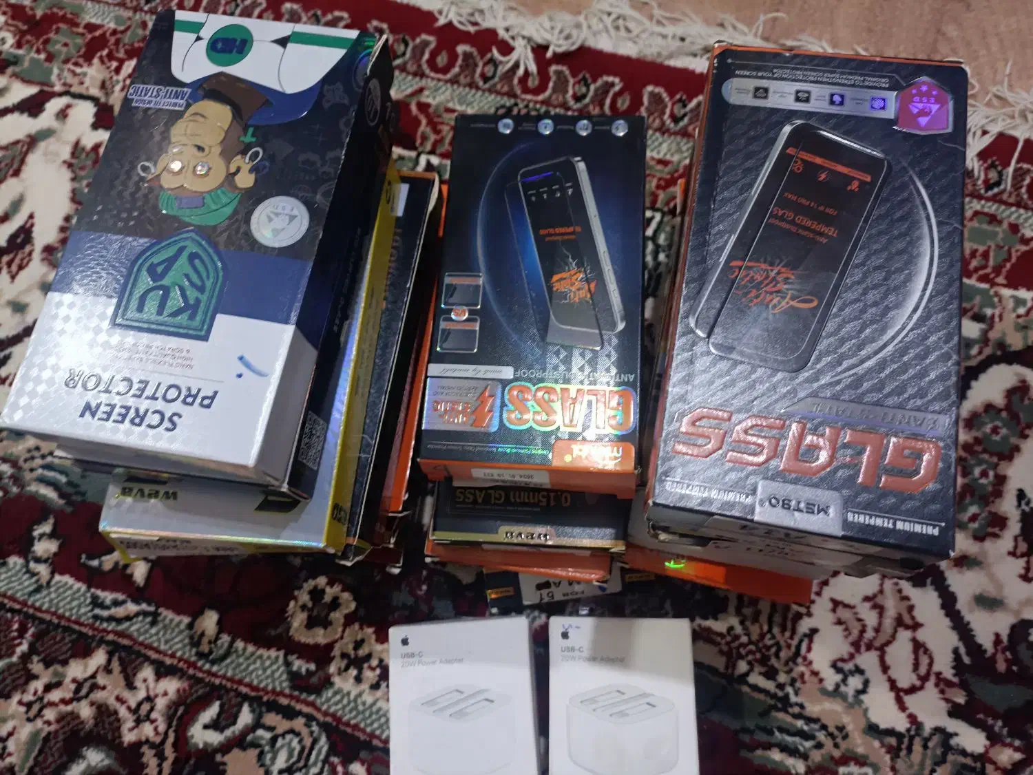 گلس و کله شارژ ایفون اورجینال|لوازم جانبی موبایل و تبلت|تبریز, |دیوار