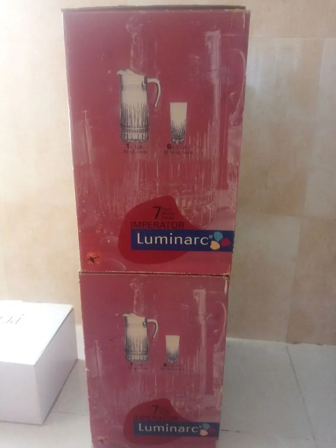 دو دست پارچ و لیوان لومینارک اصل|ظروف سرو و پذیرایی|بندرعباس, |دیوار