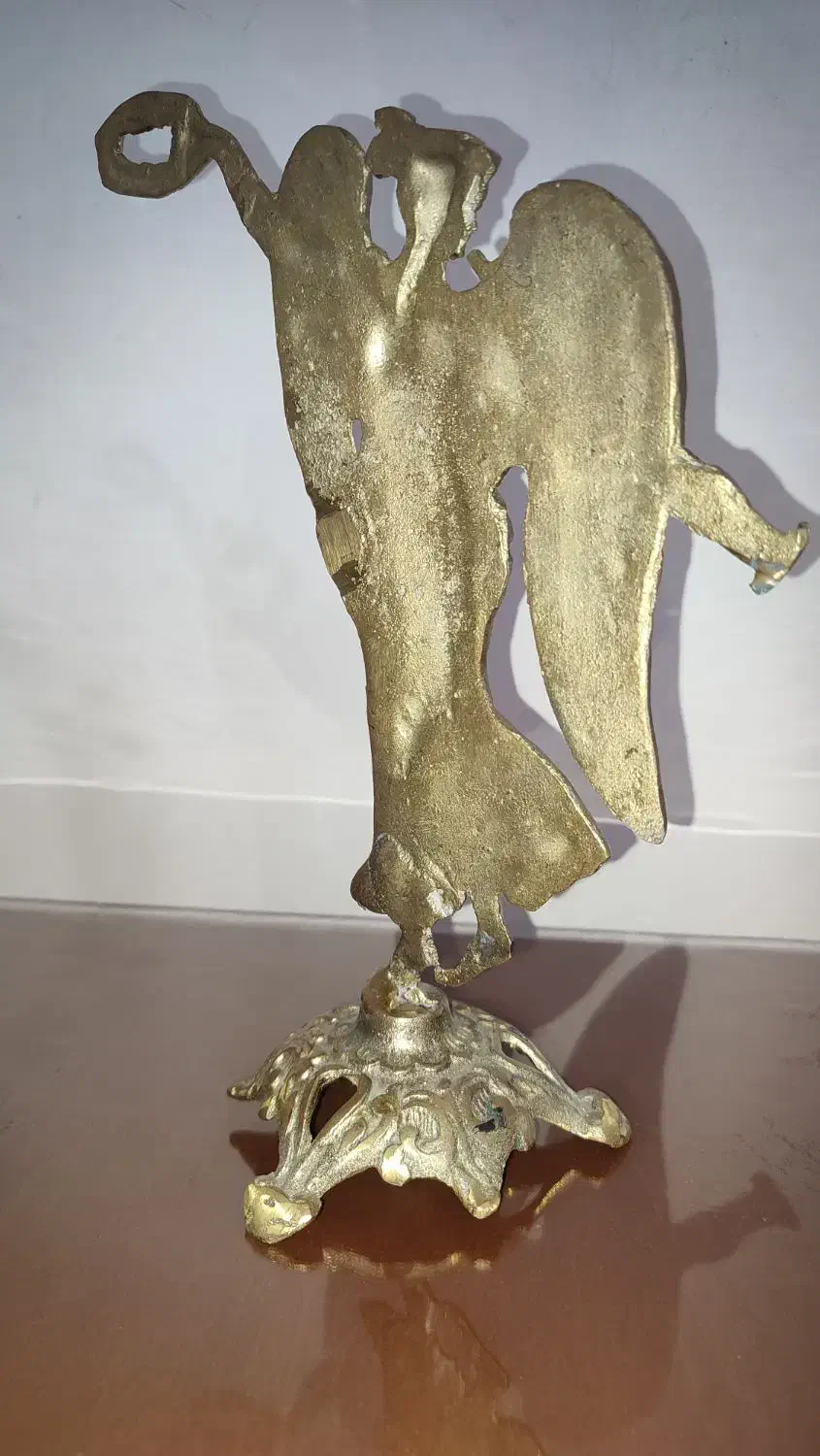 مجسمه فرشته جنس برنج تو پر|مجسمه، تندیس، ماکت|الیگودرز, |دیوار