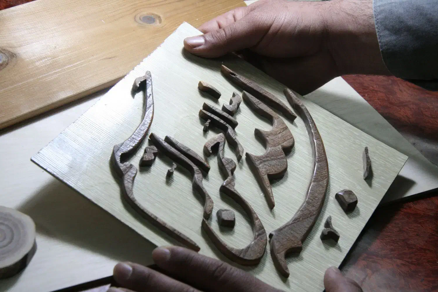 تابلو بسم الله الرحمن الرحیم|تابلو، نقاشی، عکس|قم, پردیسان|دیوار