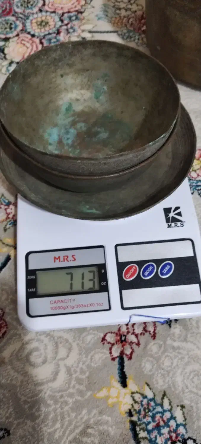 ظروف مسی باقدمت بالا|کلکسیون اشیاء عتیقه|لنگرود, |دیوار