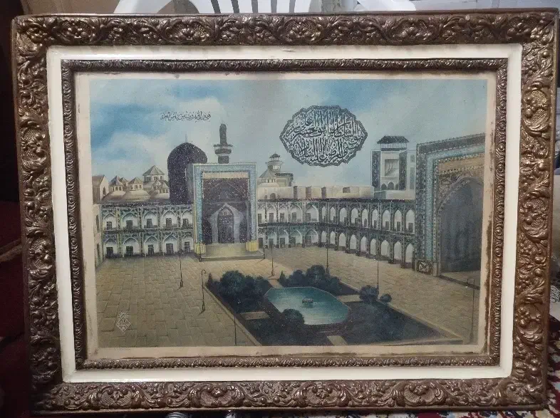 فروش قاب عتیقه با تصویر حرم قدیمی امام رضا|صنایع دستی و سایر لوازم تزئینی|شیراز, کرونی(خاتونک)|دیوار