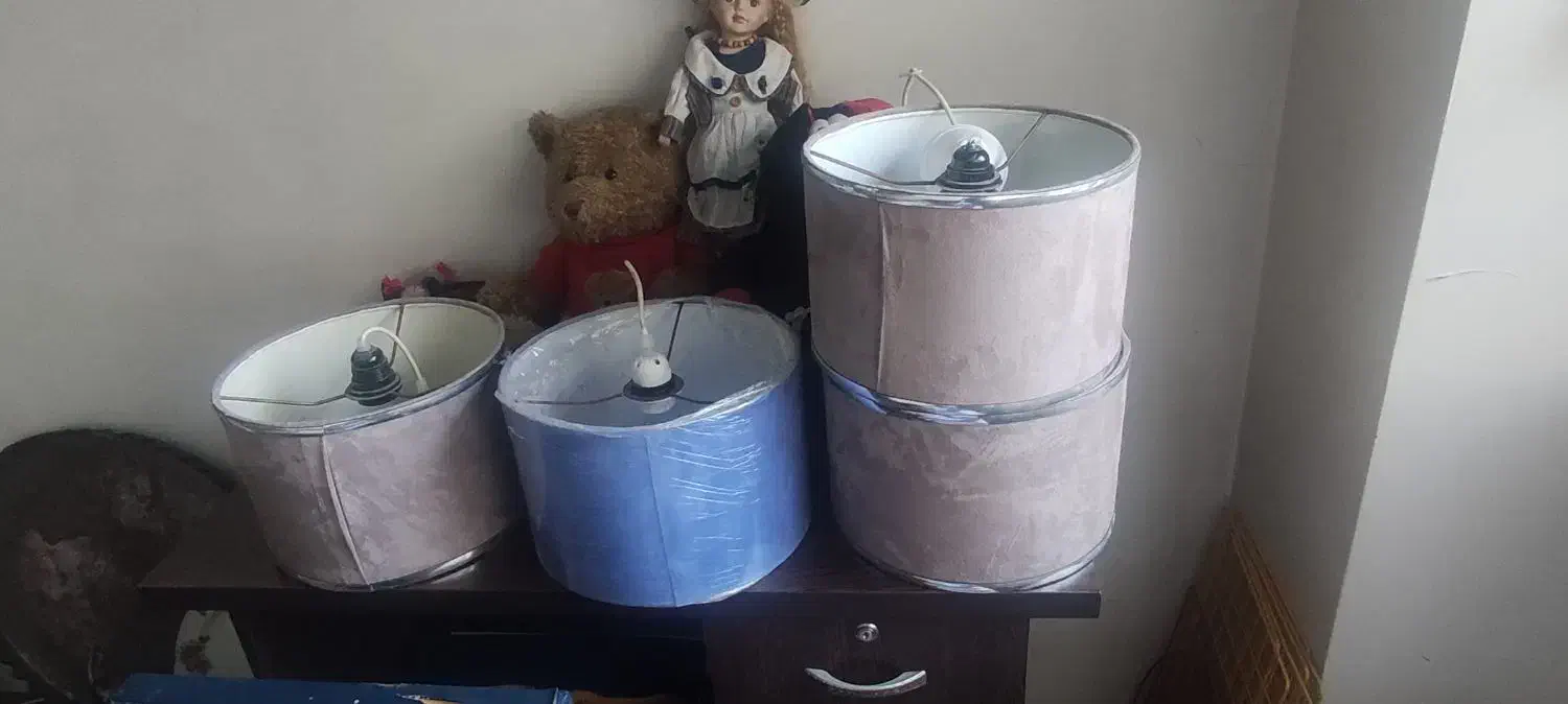 لوستر پارچه ای مخملی اسپرت|لوستر و چراغ آویز|تهران, اکباتان|دیوار