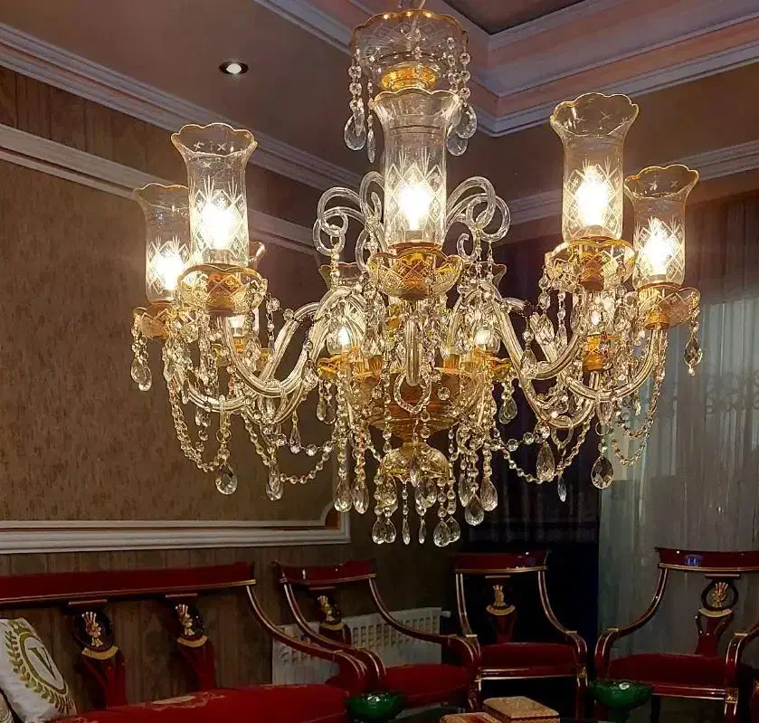 یک جفت لوستر قدیمی و آنتیک لاله دار|لوستر و چراغ آویز|تهران, جوادیه|دیوار