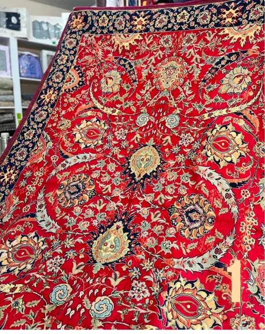 روفرشی کهنه فرش اصیل ایرانی طرح کهن|روفرشی|تهران, بازار|دیوار