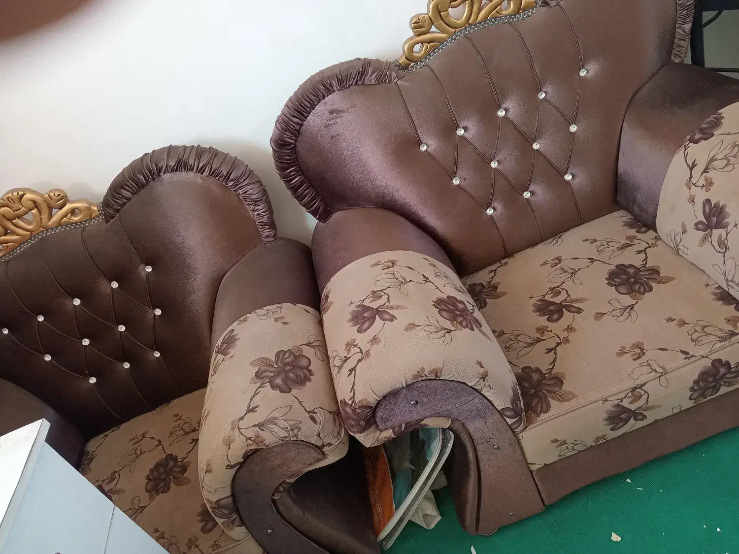 مبل راحتی هشت نفره با جلومبلی|مبلمان خانگی و میز عسلی|خوی, |دیوار