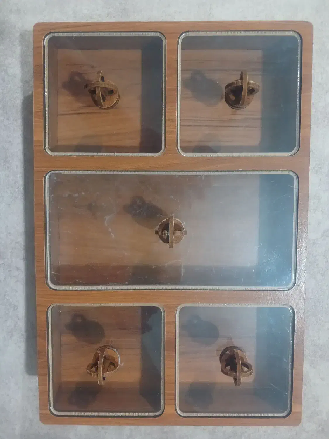 ظرف چوبی نگهدارنده قند و شکلات و میوه خشک|صنایع دستی و سایر لوازم تزئینی|اردبیل, |دیوار