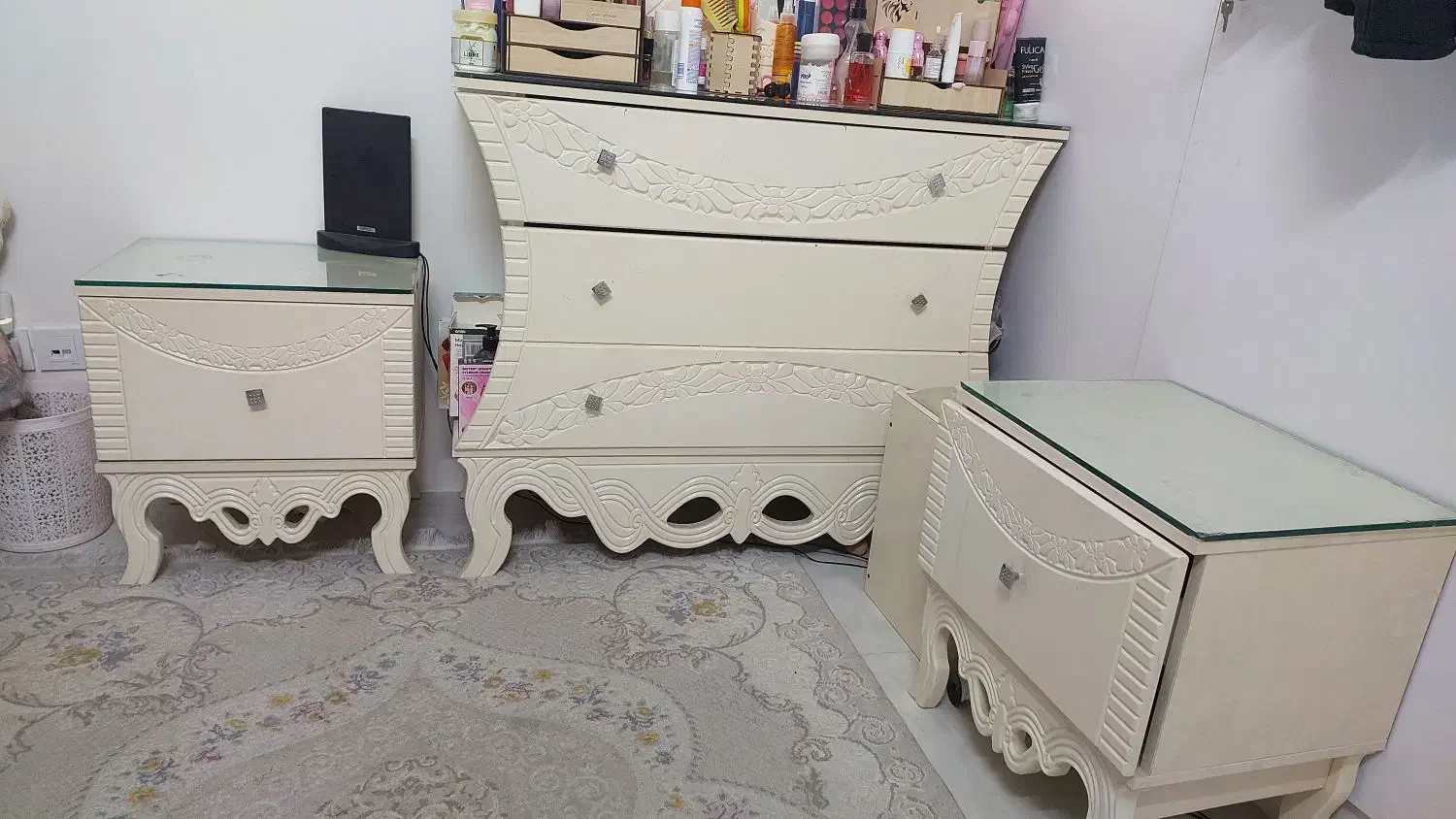 سرویس چوبی  تخت کامل|تخت و سرویس خواب|تهران, جی|دیوار