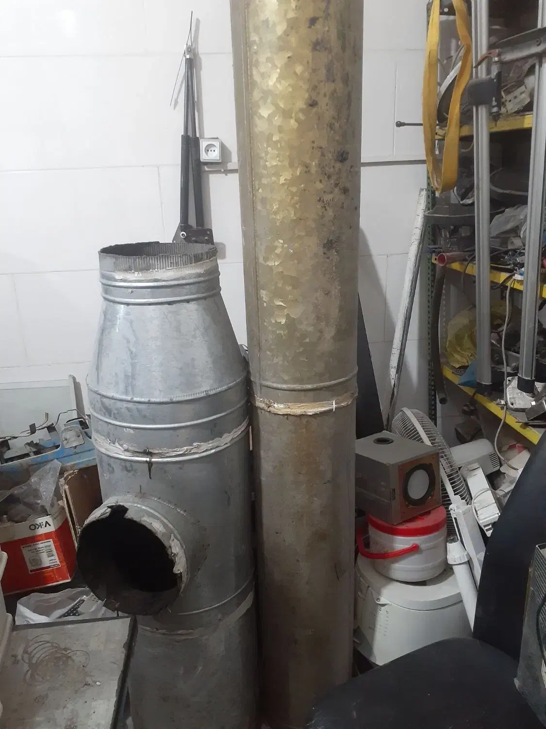 لوله گالوانیزه هواکش و هود|مصالح و تجهیزات ساختمان|پاکدشت, خاتون آباد|دیوار