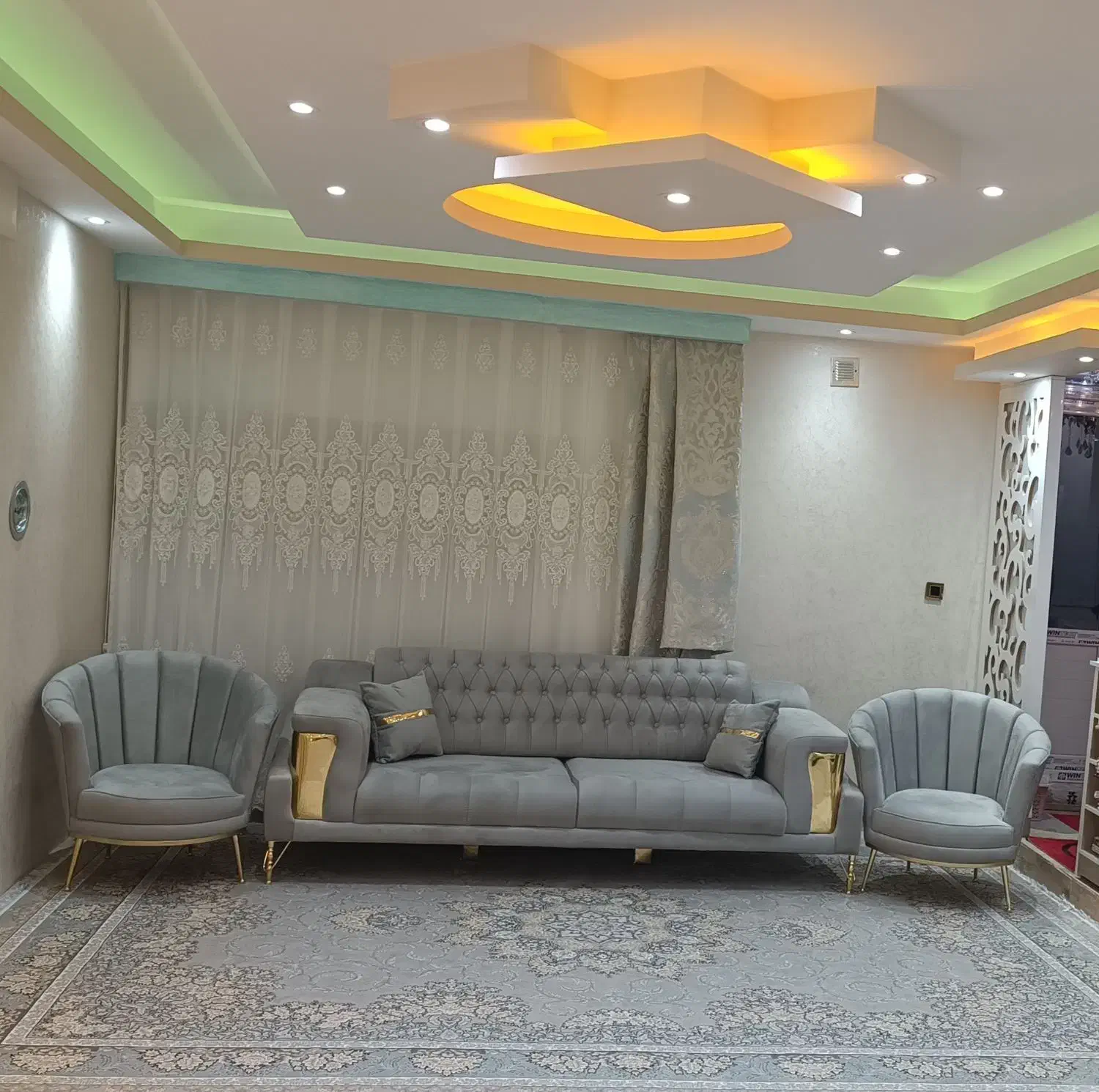 مبل راحتی 7 نفره|مبلمان خانگی و میز عسلی|بستان آباد, |دیوار