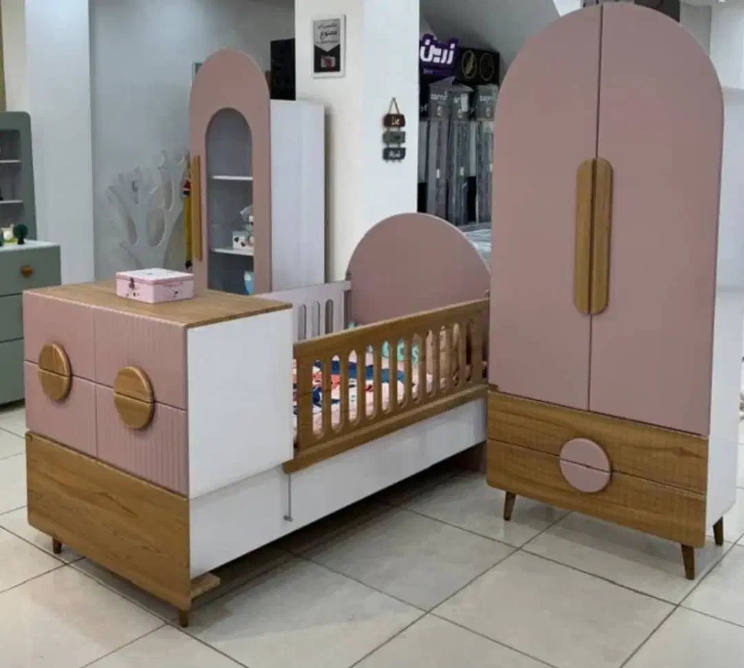 تخت خواب دونفره عروس نوزاد نوجوان taniya|تخت و سرویس خواب|شیراز, گل سرخ|دیوار