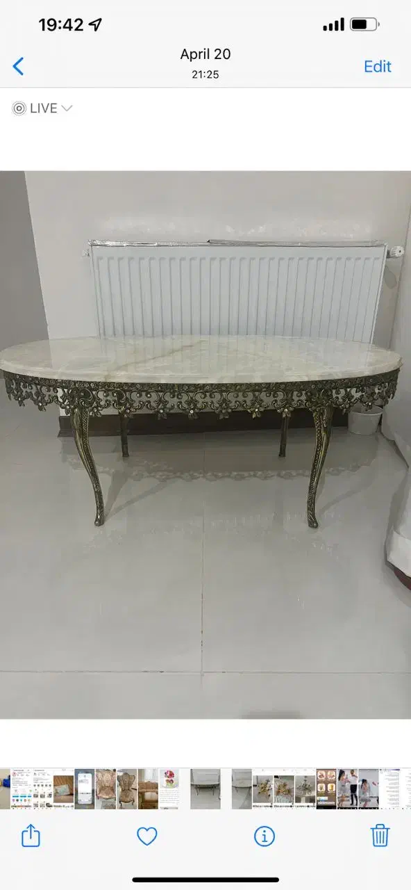 میز برنجی|مبلمان خانگی و میز عسلی|فردیس, قریشی|دیوار