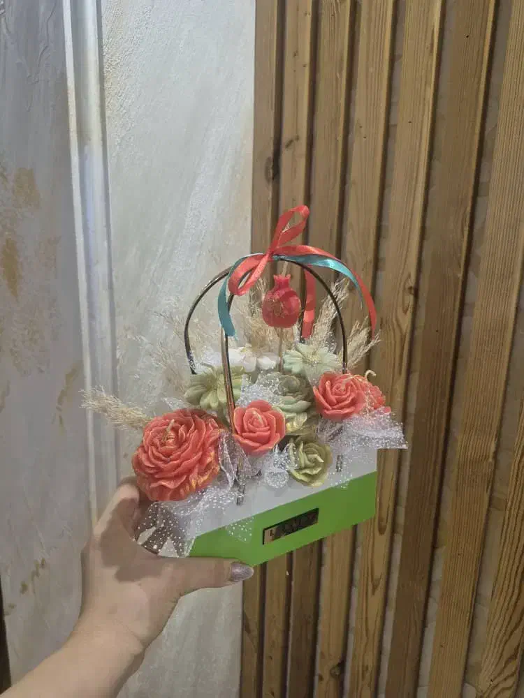 دسته گل شمع|گل مصنوعی|تهران, گلستان (شهرک راه آهن)|دیوار