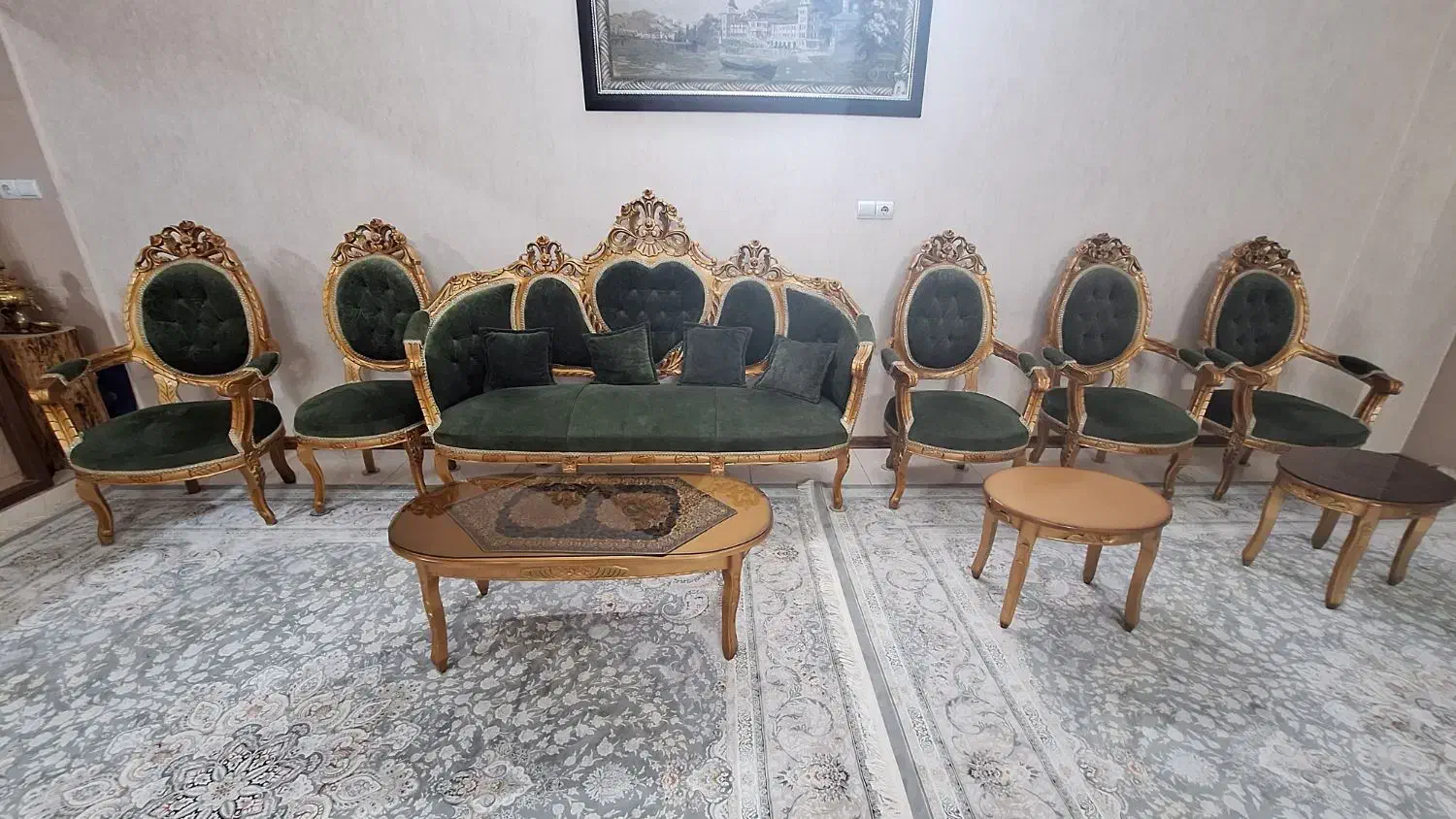 مبل ۹ نفره سلطنتی|مبلمان خانگی و میز عسلی|الوند, |دیوار