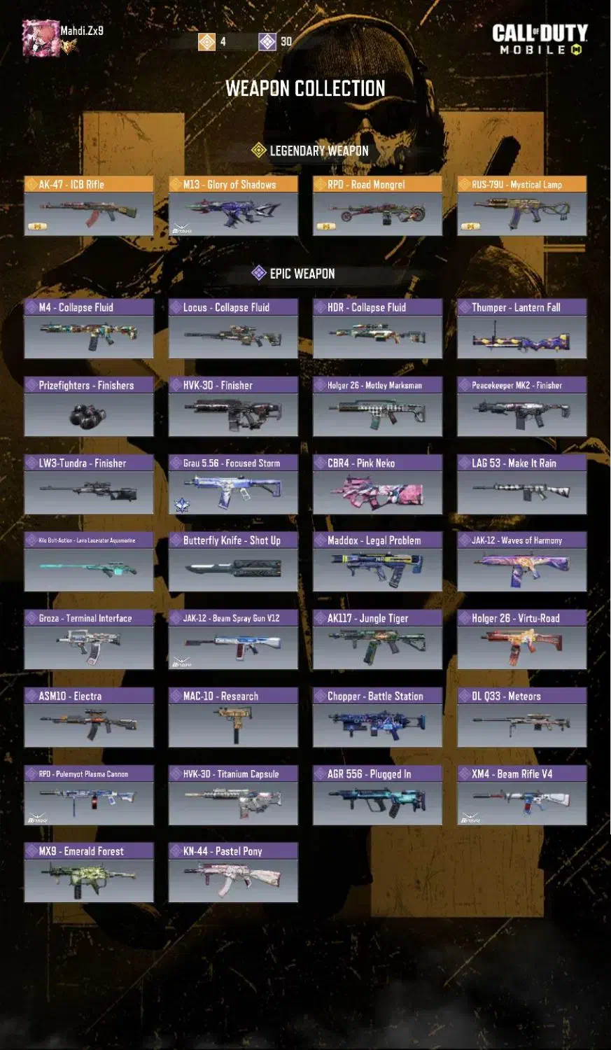 اکانت کالاف دیوتی ام ۱۳ لجند گاندام اکانت سفید|کنسول، بازی ویدئویی و آنلاین|شیراز, داریون|دیوار