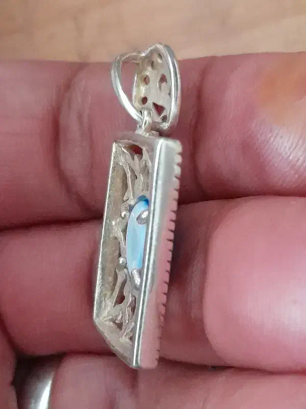 پلاک گردنی و نگین دُر خطی|جواهرات|اهواز, زیتون کارمندی|دیوار