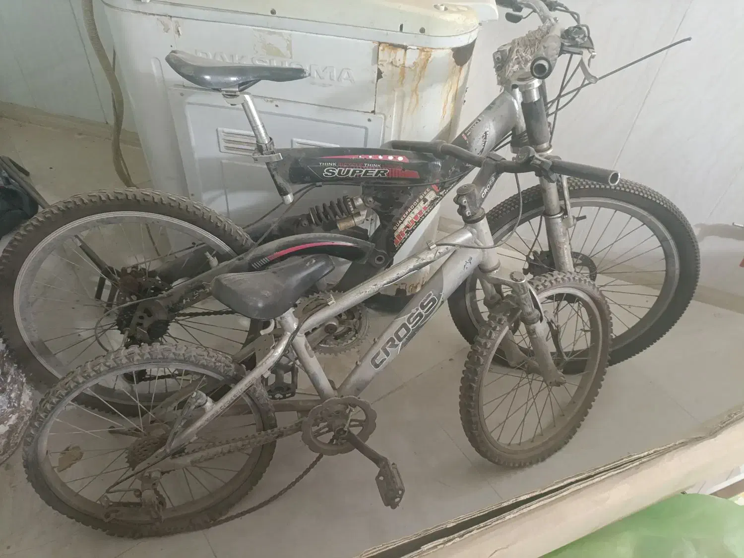 دو عدد دوچرخه۲۴و۲۰|دوچرخه، اسکیت، اسکوتر|سنگدوین, |دیوار