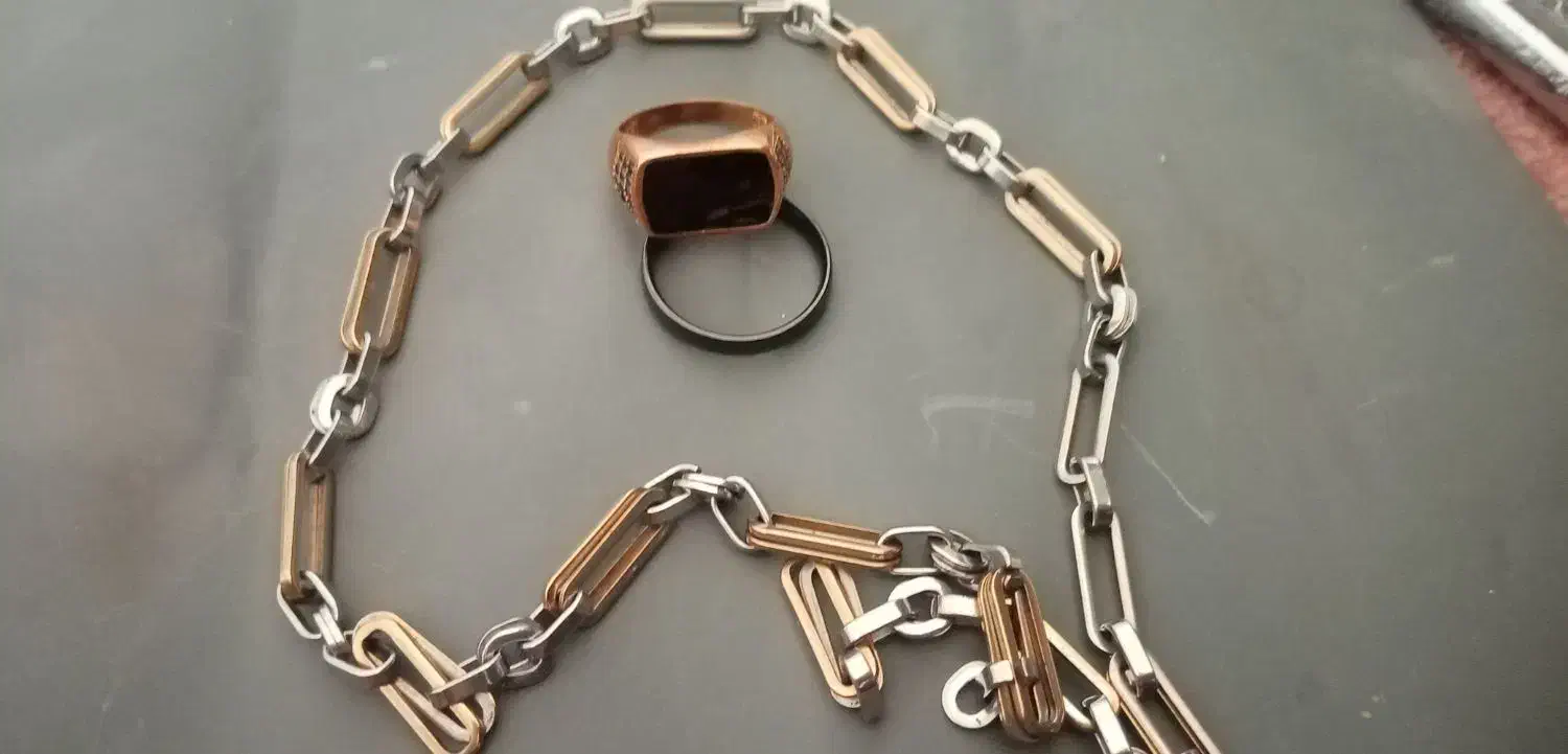 2گردنبند  2تا انگشتر طلا روس چهار تاش باهم 300|بدلیجات|سبزوار, پاسداران|دیوار