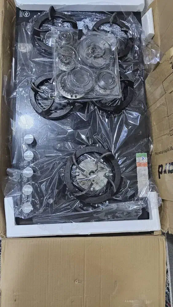 اجاق گاز شیشه ایی ۵شعله|اجاق گاز و لوازم برقی پختوپز|قشم, |دیوار