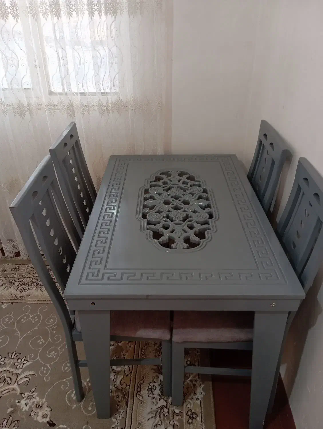 میز نهار خوری ۴نفره|میز و صندلی غذاخوری|قوچان, |دیوار