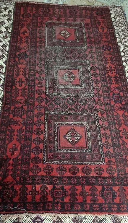 فرش دستباف قدیمی|فرش|مشکیندشت, |دیوار