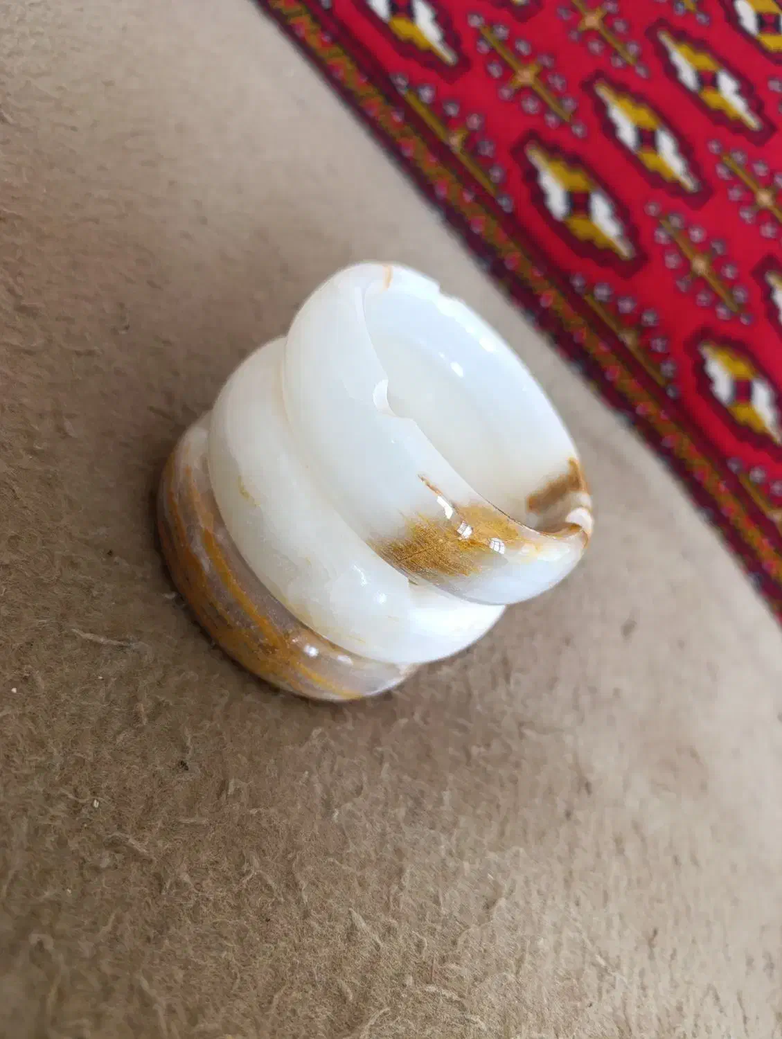 زیر سیگاری سنگی|صنایع دستی و سایر لوازم تزئینی|قم, قلعه کامکار|دیوار