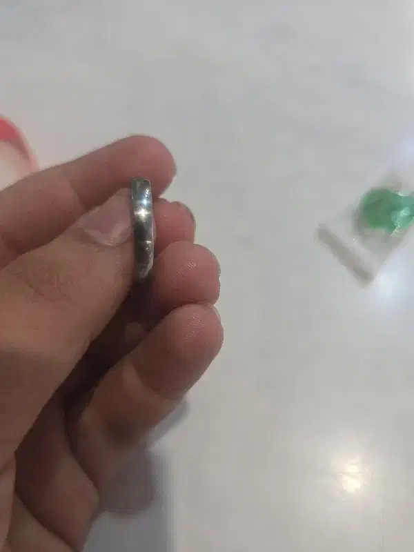 حلقه آیینه ای سایز ۱۰ نقره ای|بدلیجات|بندرعباس, |دیوار