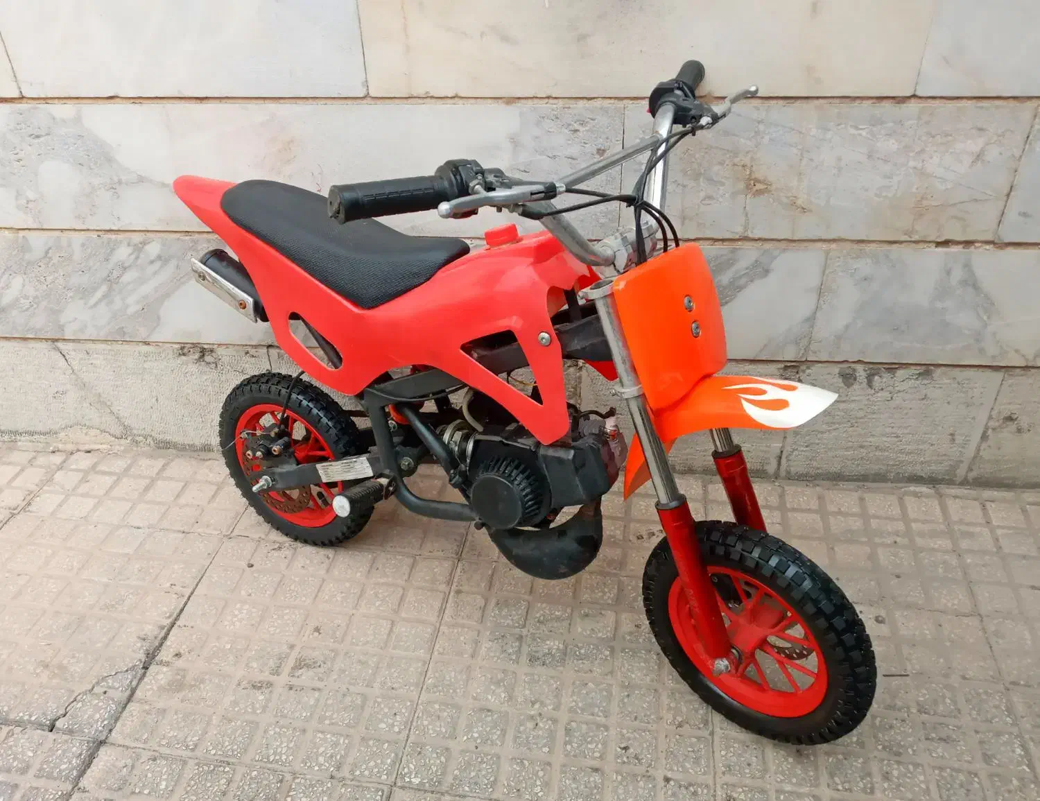 موتور مینی کراس 50ccبنزینی روشن در حد خشک|موتورسیکلت|تهران, شهر زیبا|دیوار