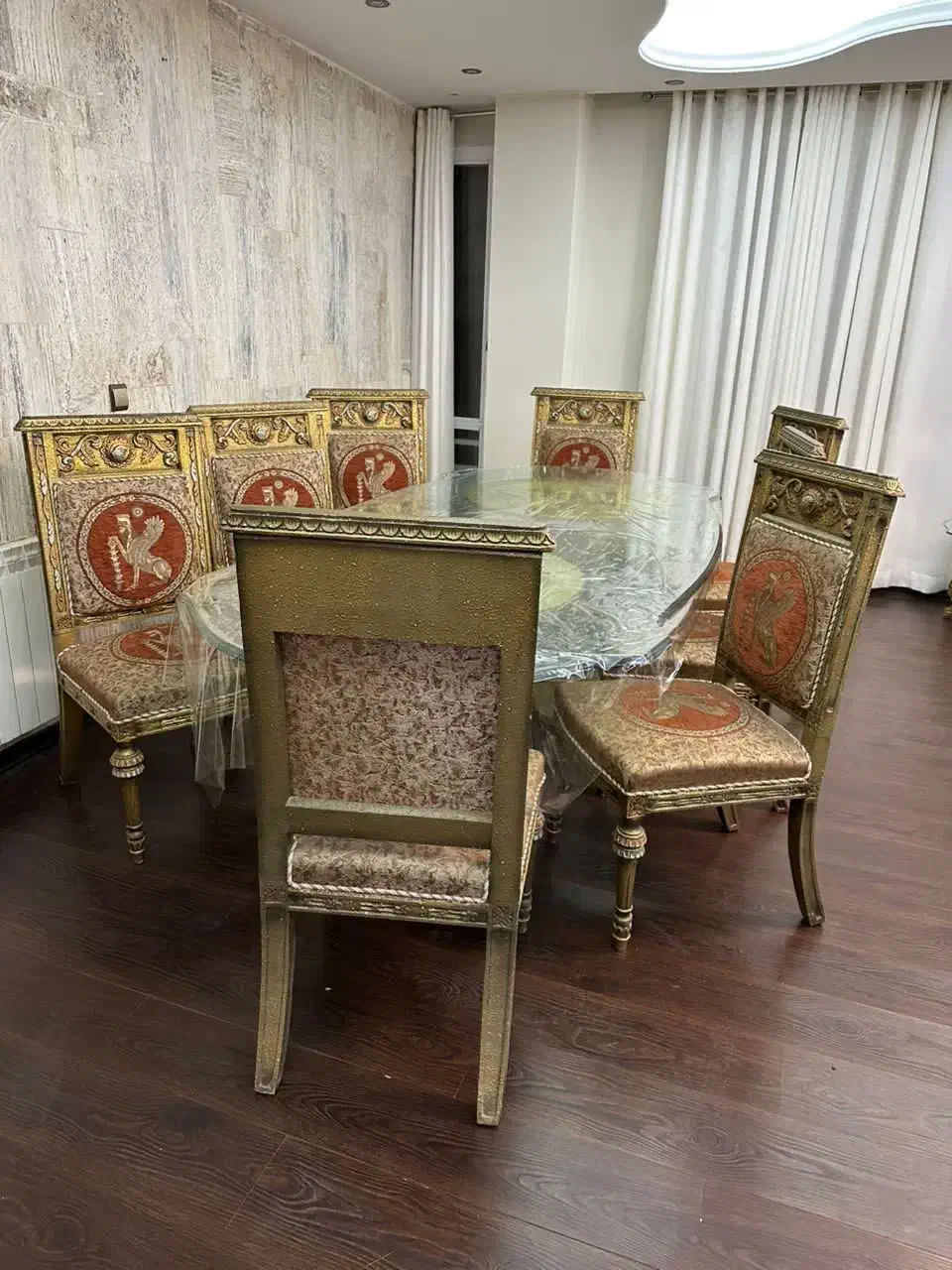 مبلمان ۶ نفره و میز ناهارخوری ۸ نفره هخامنشی|مبلمان خانگی و میز عسلی|رامسر, |دیوار