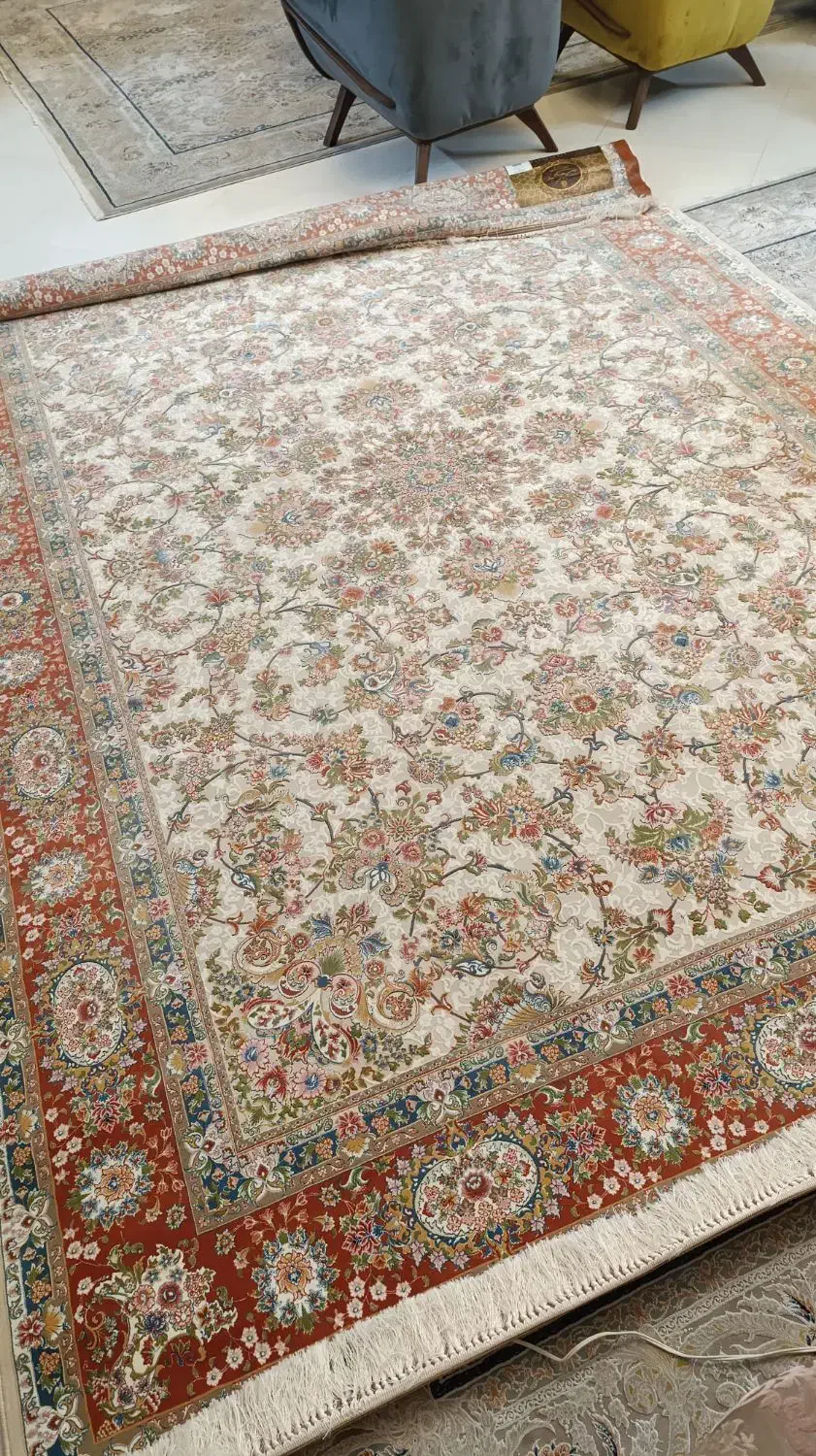 فرش 9 متری و فرش 4متری نو مناسب جهیزیه|فرش|تهران, باغ خزانه|دیوار